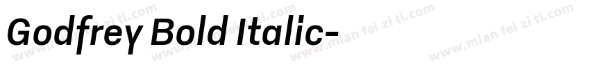Godfrey Bold Italic字体转换
